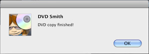 Mac DVD copy finished