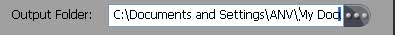 Select output folder