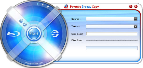 main window of pavtube blu-ray copy
