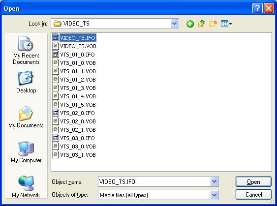 Media Player Classic can play DVD folder on hard drive by opening the Video_TS.ifo file.