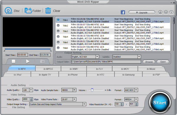 Free DVD Ripper WinX DVD Ripper