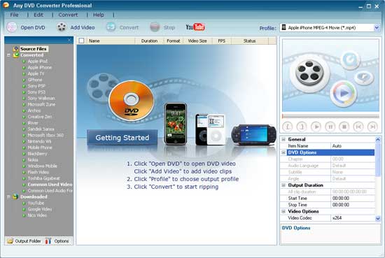 DVDSmith copies DVD to hard drive as DVD folder. Any DVD Converter can convert DVD folder on hard drive.