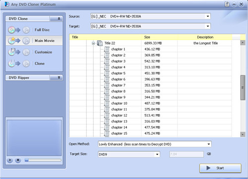 any dvd cloner platinum simple interface