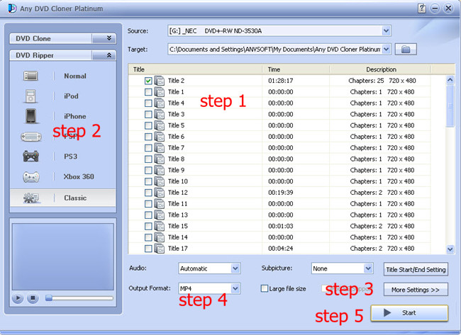 convert dvd to nokia 808 pureview with adcp