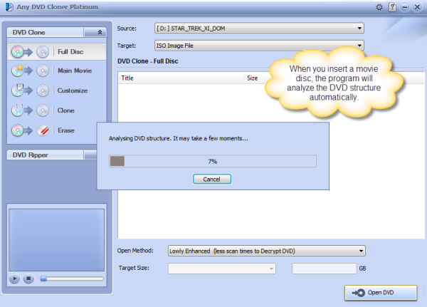 analysing DVD structure