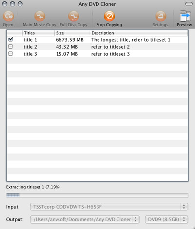 any dvd cloner for mac burning process