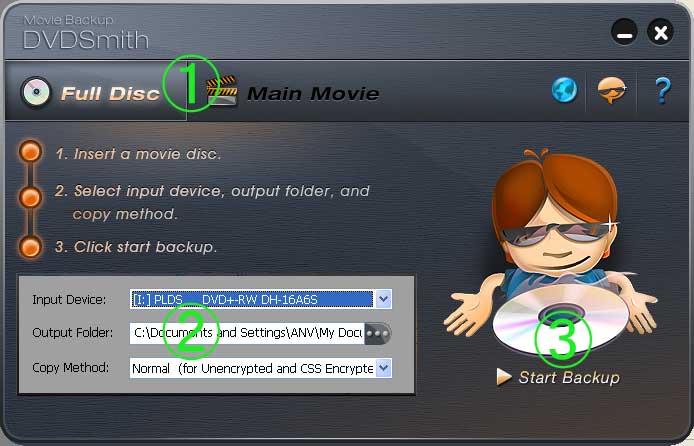 DVDSmith Movie Backup screenshot